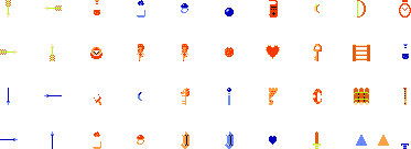 legen of zelda nes sprites items