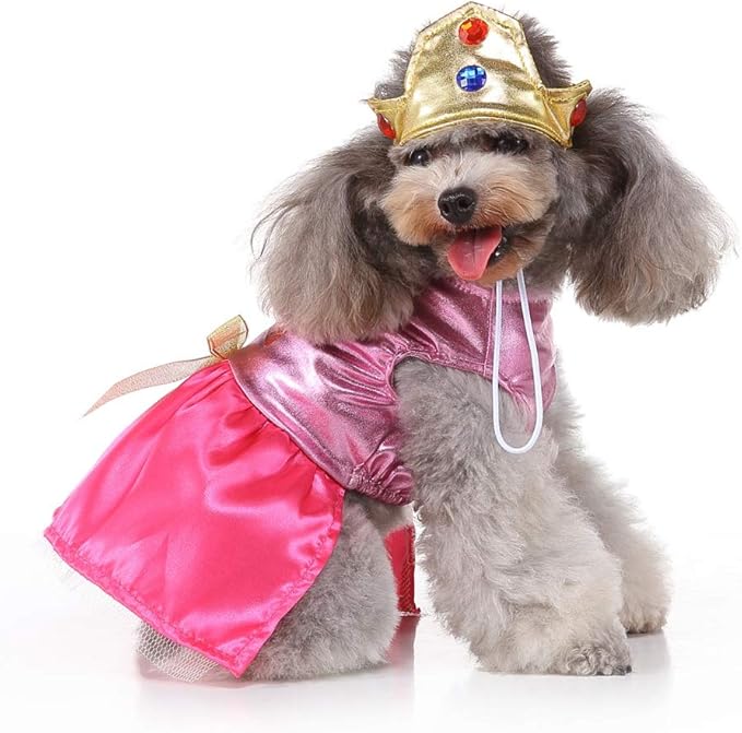 super mario dog costumes Princess Peach